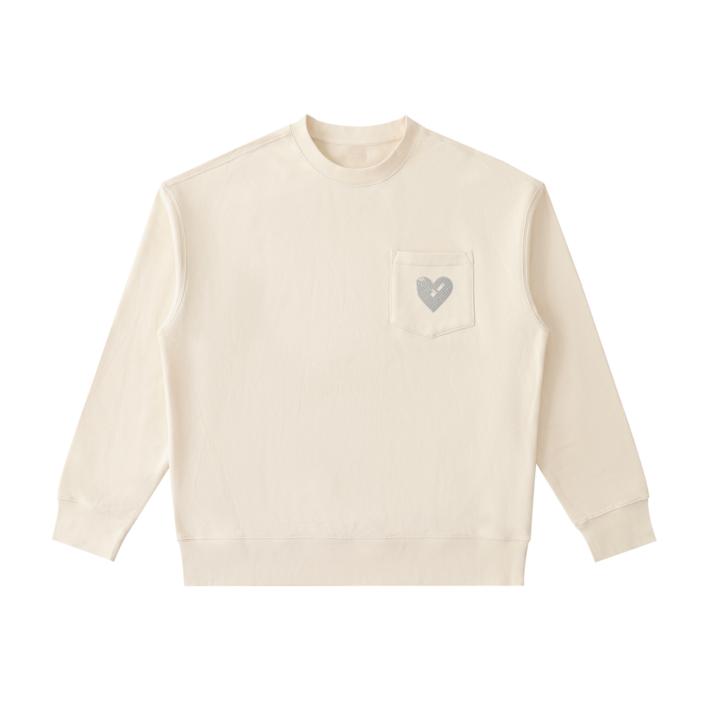Heavyweight Patch Pocket Crewneck Sweatshirt